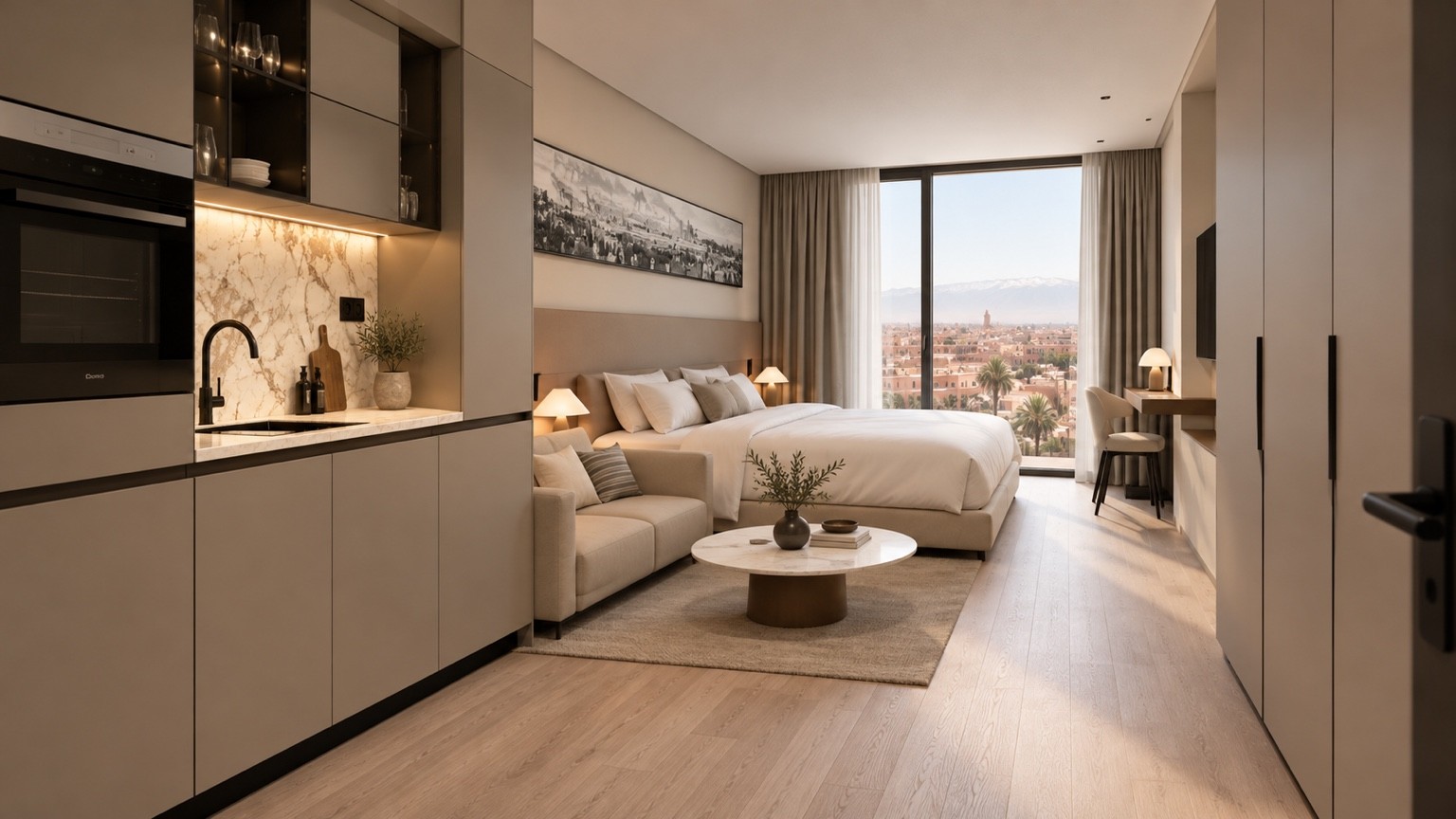 Chambre · vue sur l’Atlas